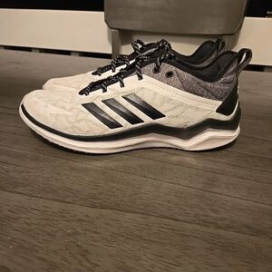 Adidas Men's White and Black Sneakers